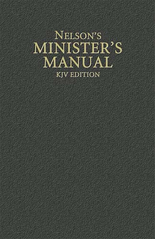 Nelson's Minister's Manual (KJV Edition) HB - Thomas Nelson